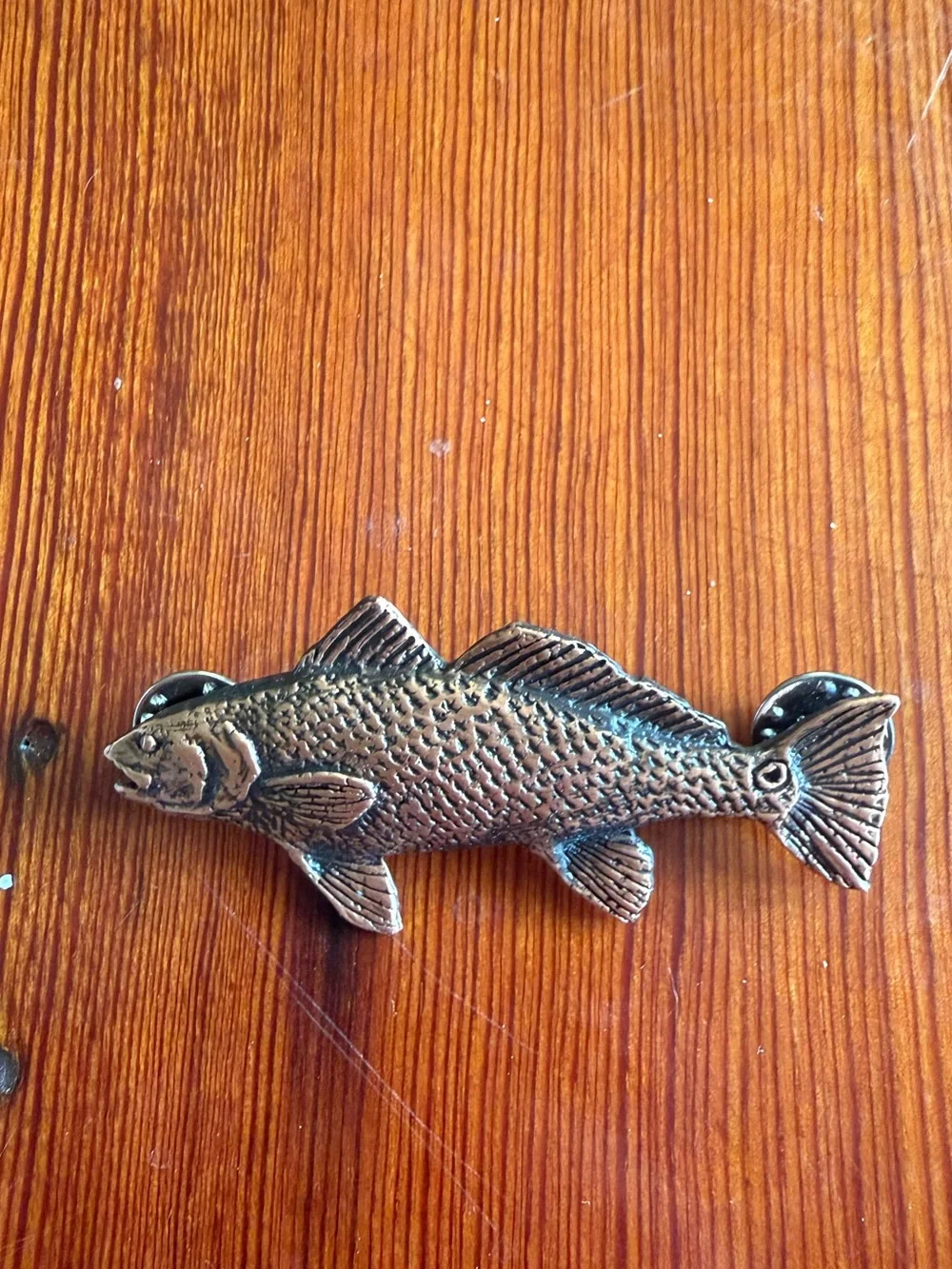 Red drum pin, pewter redfish pin, redfish brooch, redfish pin